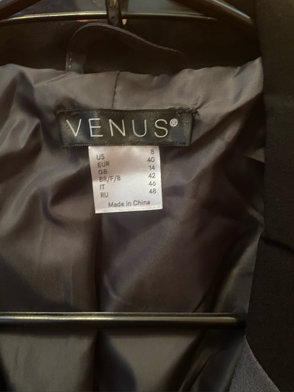 Venus - NEW - Long Ruffle Back Blazer tuxedo-inspired tailored jacket - Picture 7 of 10